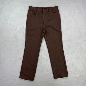 Vintage 1980's Branders Cotton & Polester Twill Pants MADE IN USA Fit 36 x 31